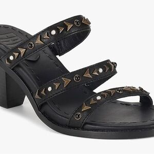 Frye Estelle studded strappy slide